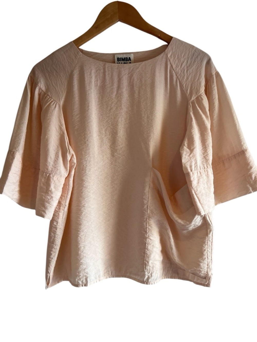Bimba Y Lola oversized pocket ruffle sleeve loose fit top S excellent condition